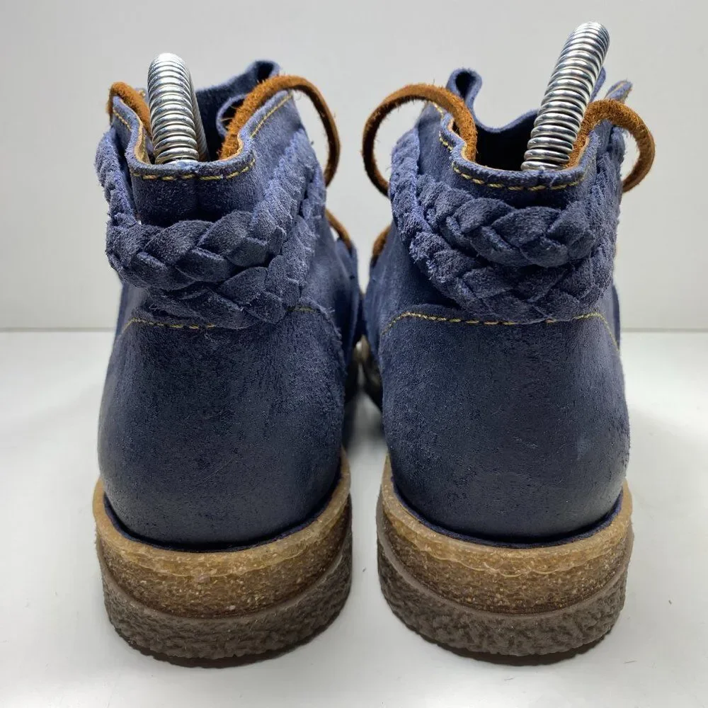 BORN Temple II Women Casual Boot Women's 6.5 US Navy‎ Braided Granola Earthy - Picture 6 of 10